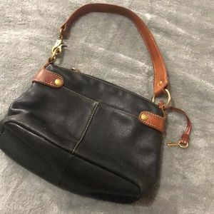 Fossil shoulder bag, great used condition blk/brn